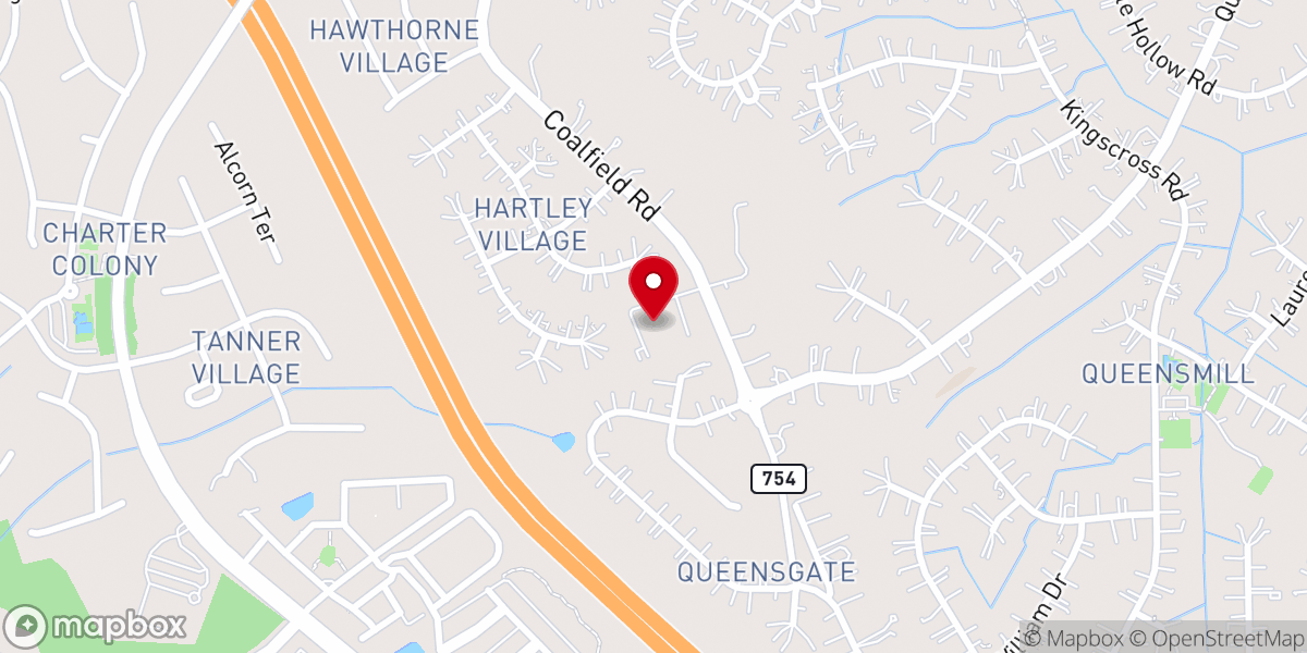 Map showing location of Grace Bible Church