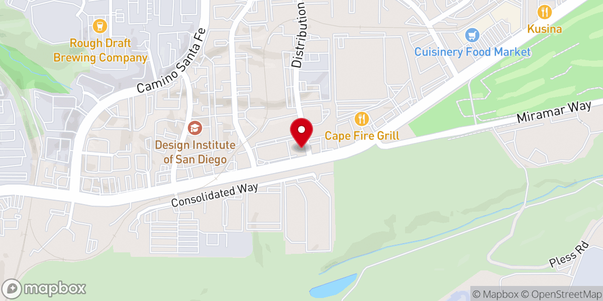 Map showing location of City Blessing Church San Diego