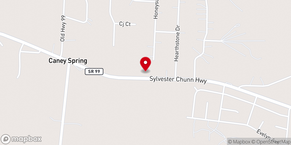 Map showing location of Chapel Hill Mini Storage