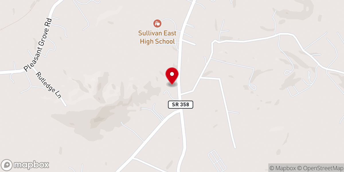 Map showing location of Grace Baptist Church