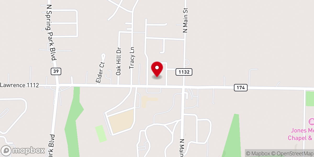 Map showing location of LIfebridge Assembly of God