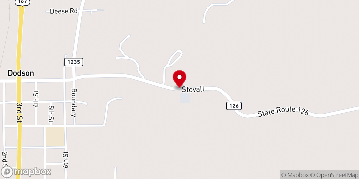 Map showing location of Christian Fellowship Baptist