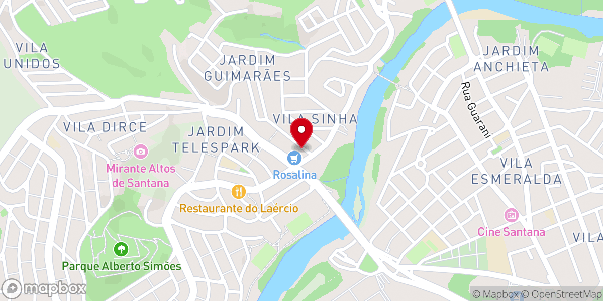 Map showing location of Igreja Batista Farol
