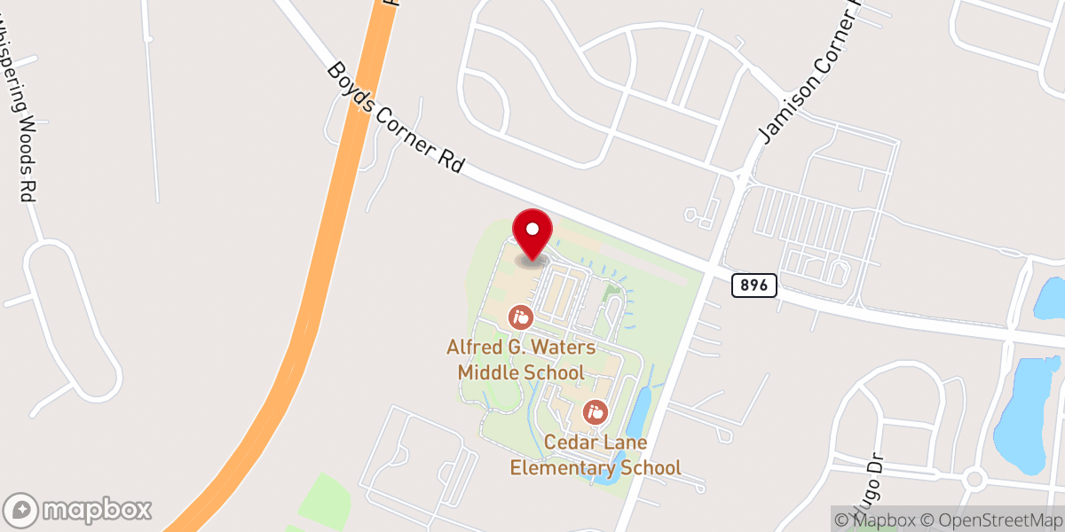 Map showing location of Legacy Bible Church