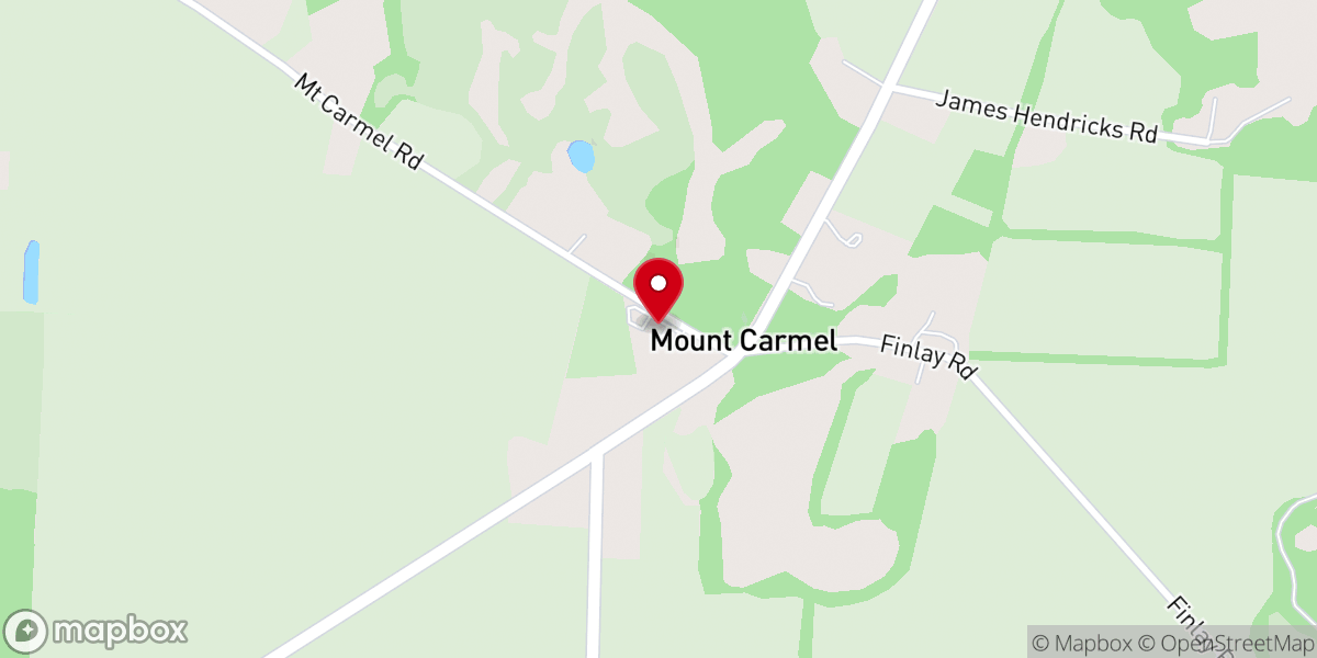 Map showing location of Mount Carmel Methodist Church