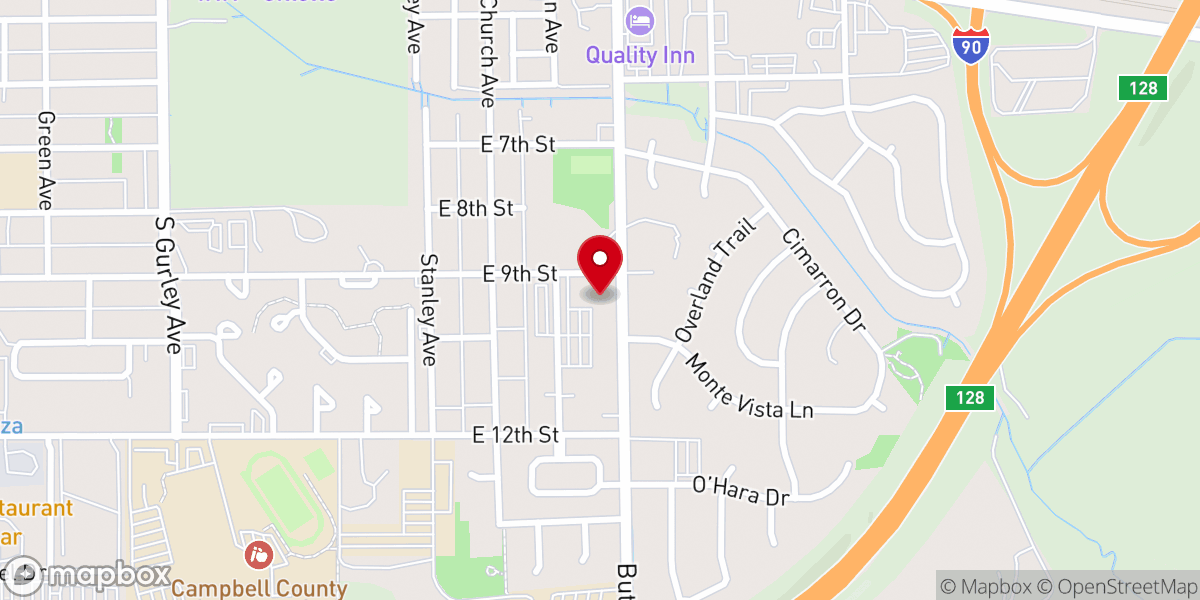 Map showing location of St. Matthew's Catholic Church