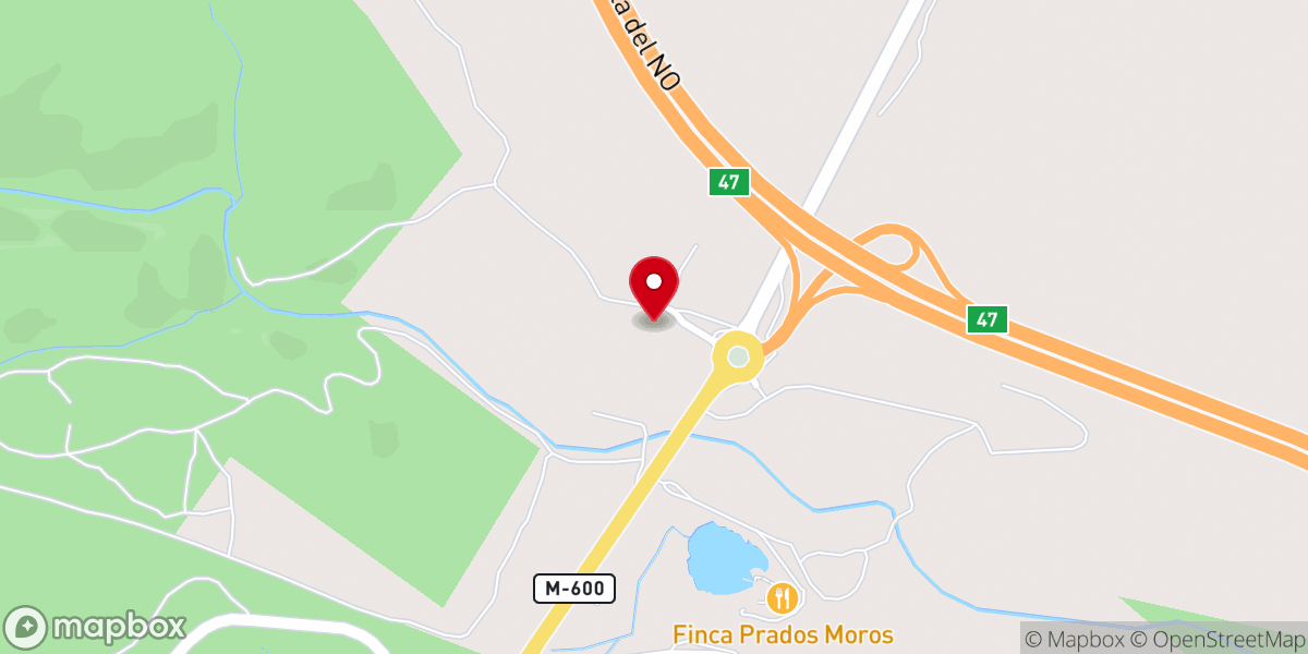 Map showing location of Centro Ecuestre La Abadía