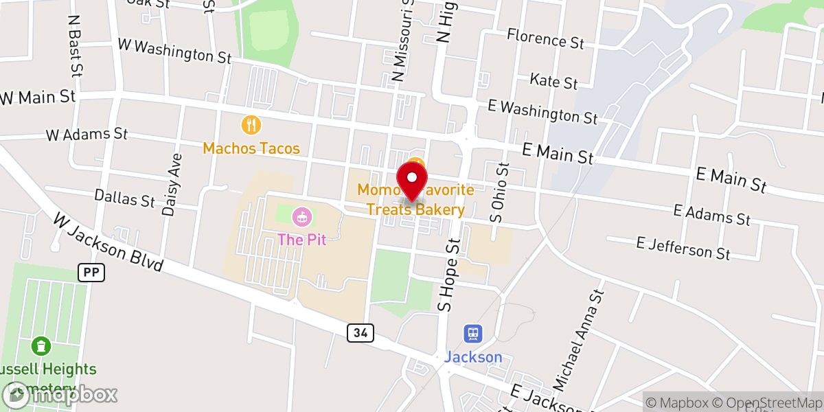 Map showing location of New McKendree United Methodist Church
