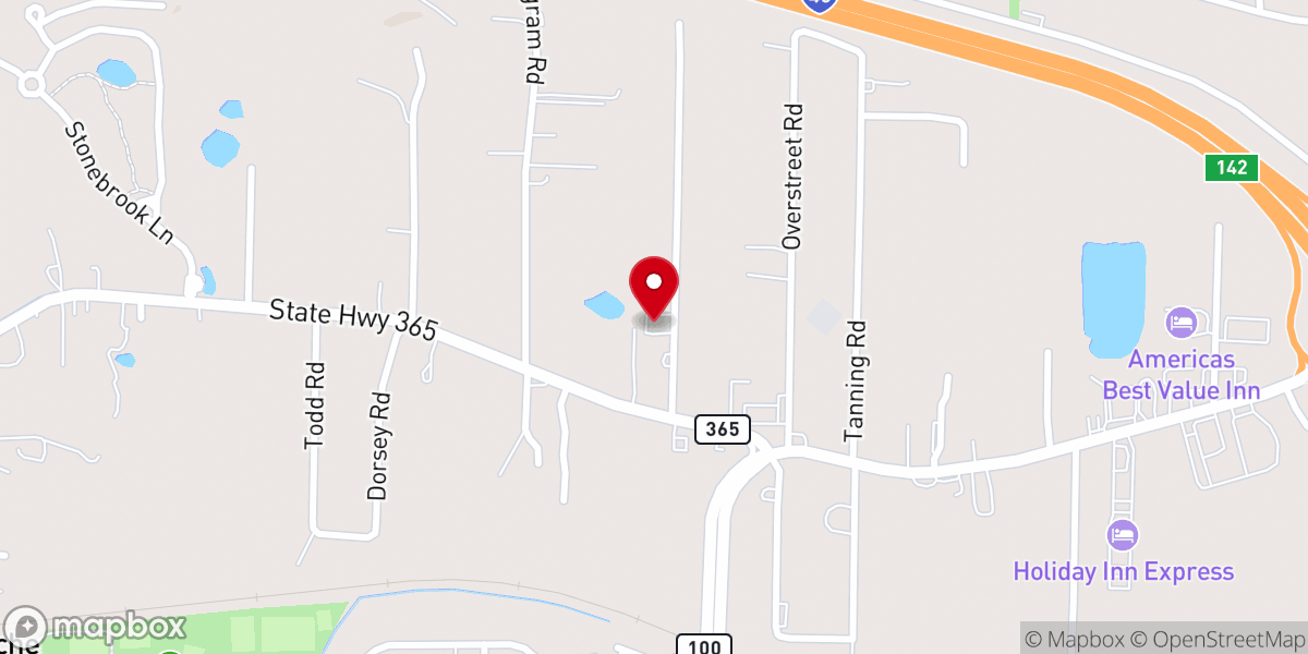 Map showing location of North Little Rock Christadelphian Hall