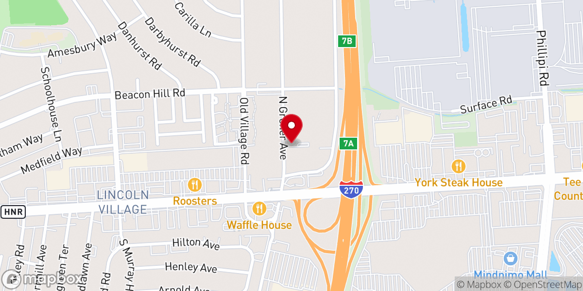 Map showing location of Calvary Holiness Church