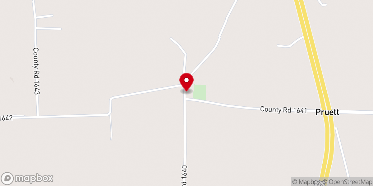 Map showing location of Shiloh Methodist Church