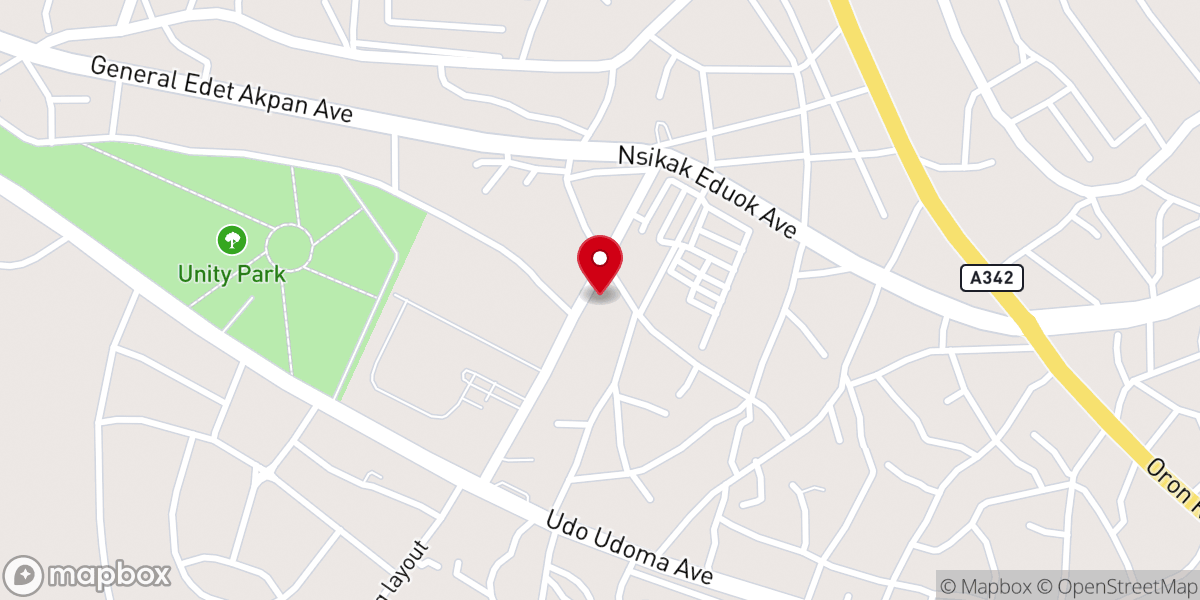 Map showing location of World Changers Church