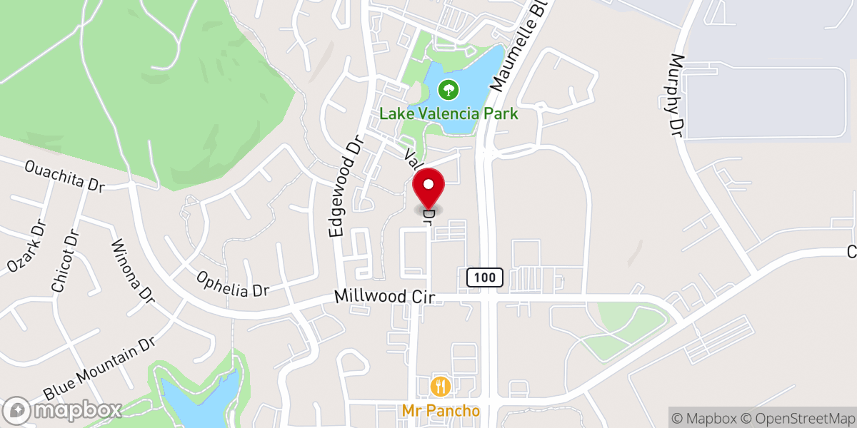 Map showing location of First Baptist Church Maumelle