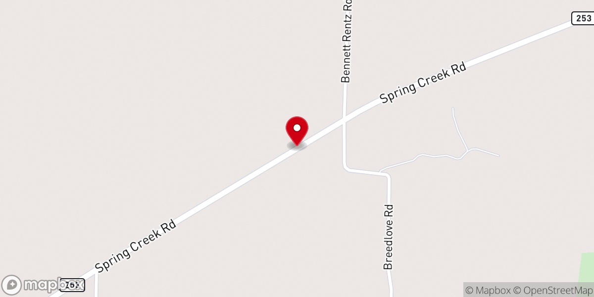 Map showing location of New Salem Free Will Baptist