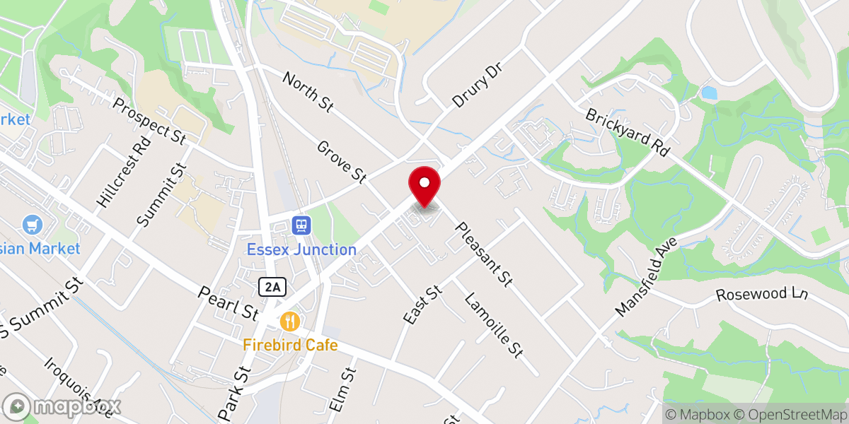 Map showing location of Calvary Baptist Church