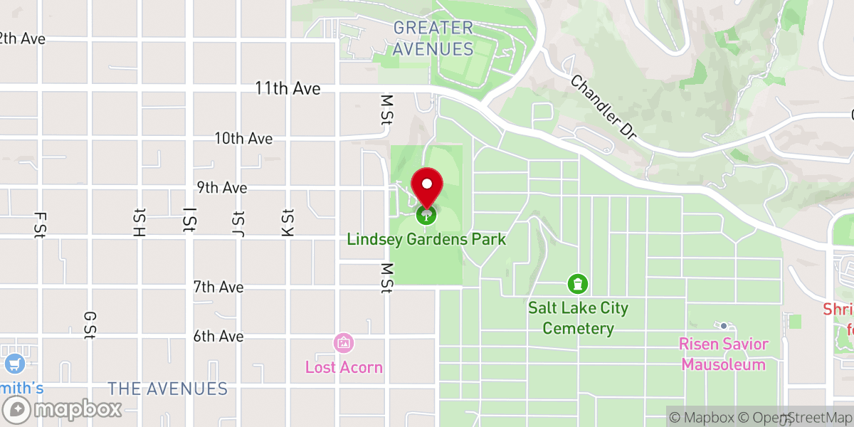 Map showing location of Lindsey Gardens