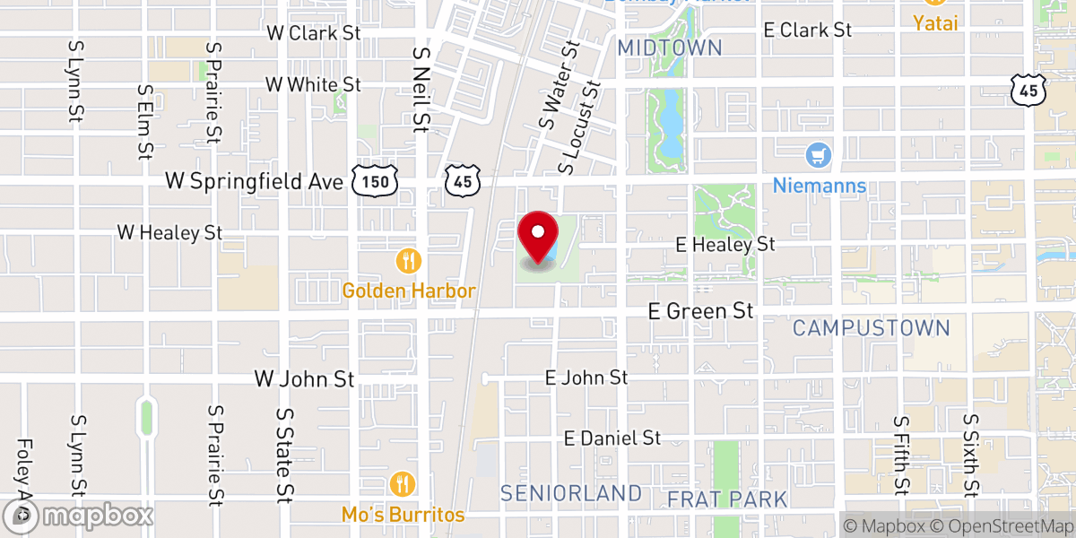 Map showing location of Christian Campus Foundation