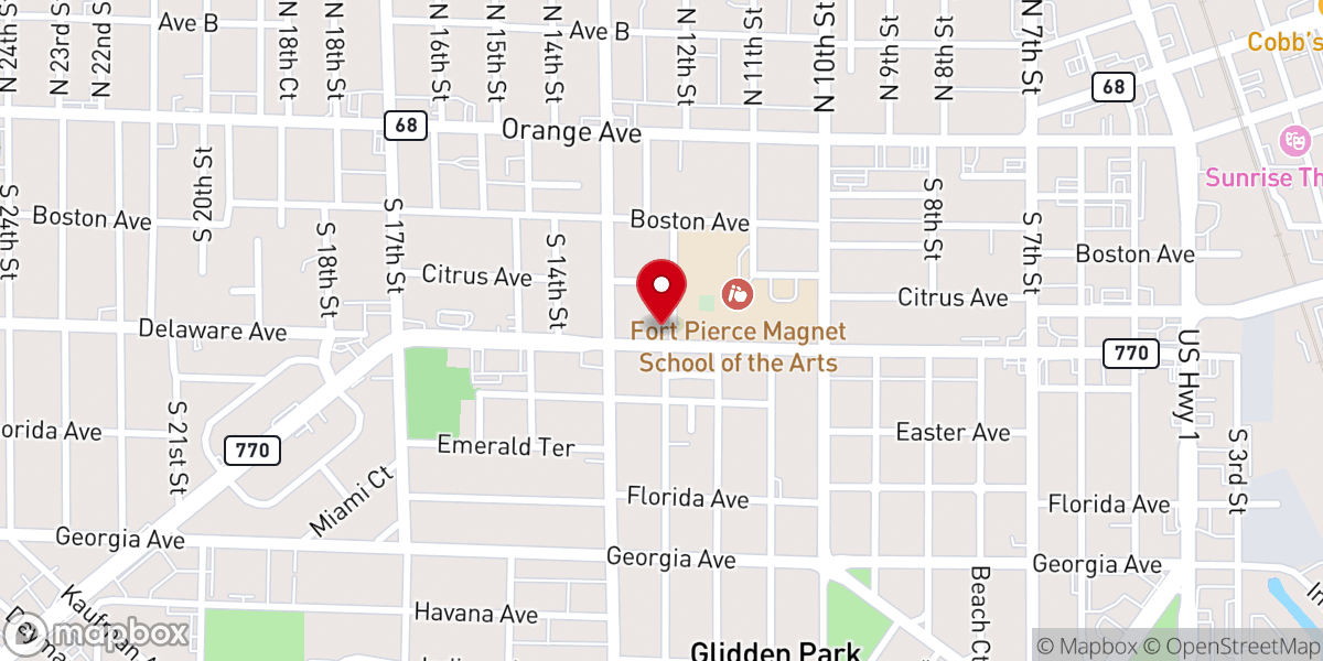 Map showing location of Macedonia Seventh Day Adventist Church