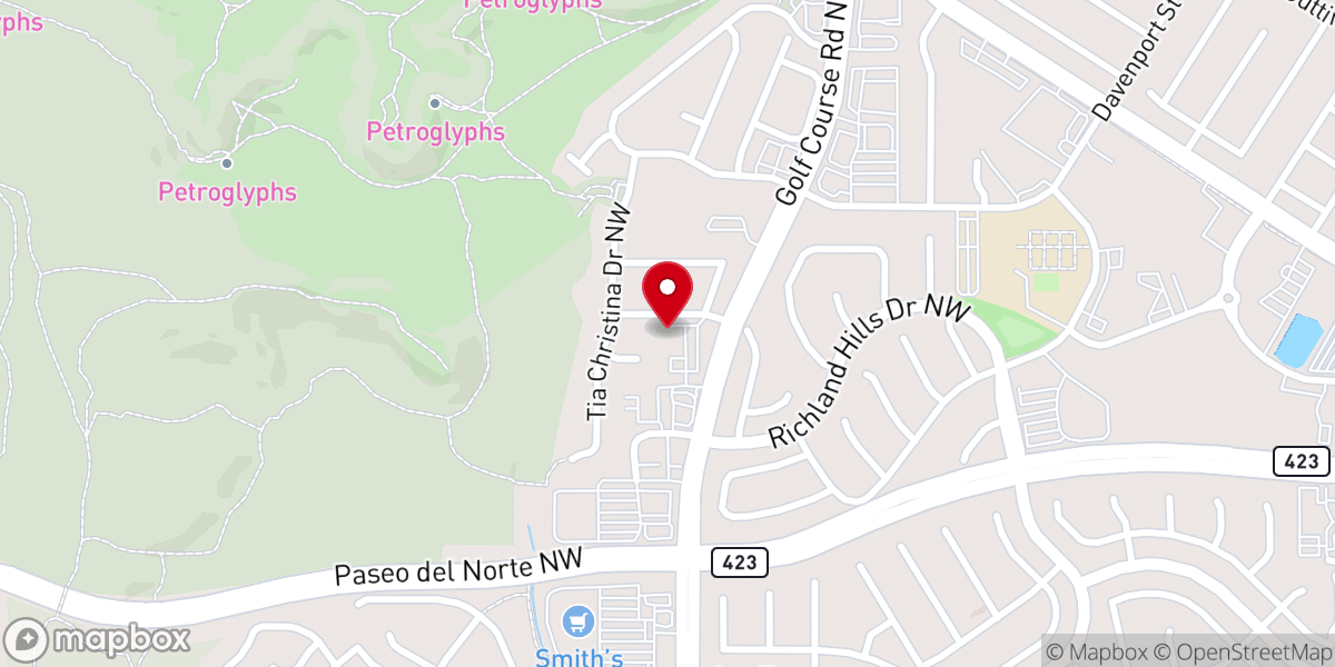 Map showing location of Rio Vista Church