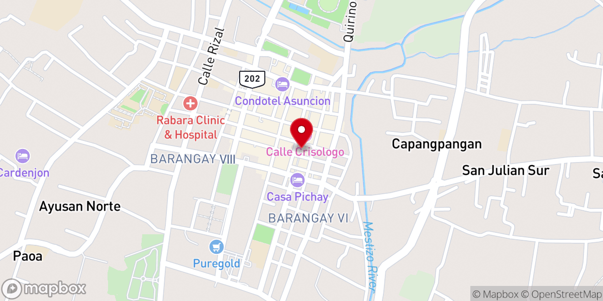 Map showing location of Vigan Heritage Site