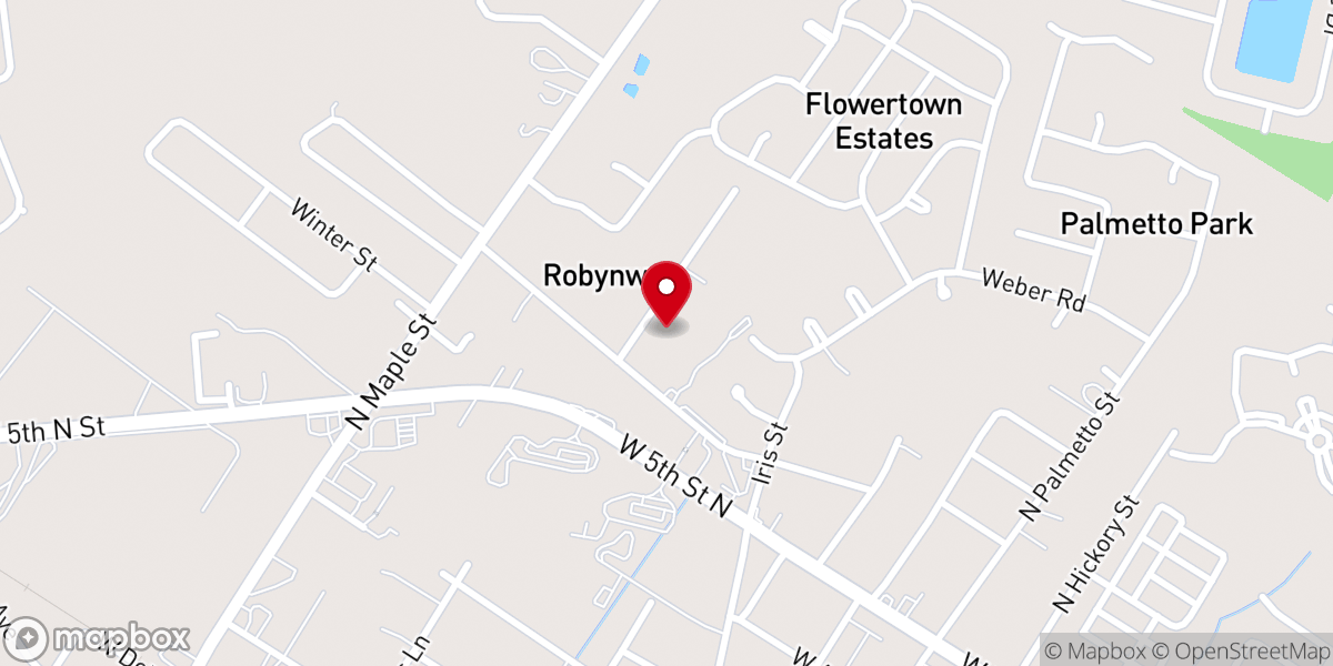 Map showing location of Bethesda Church