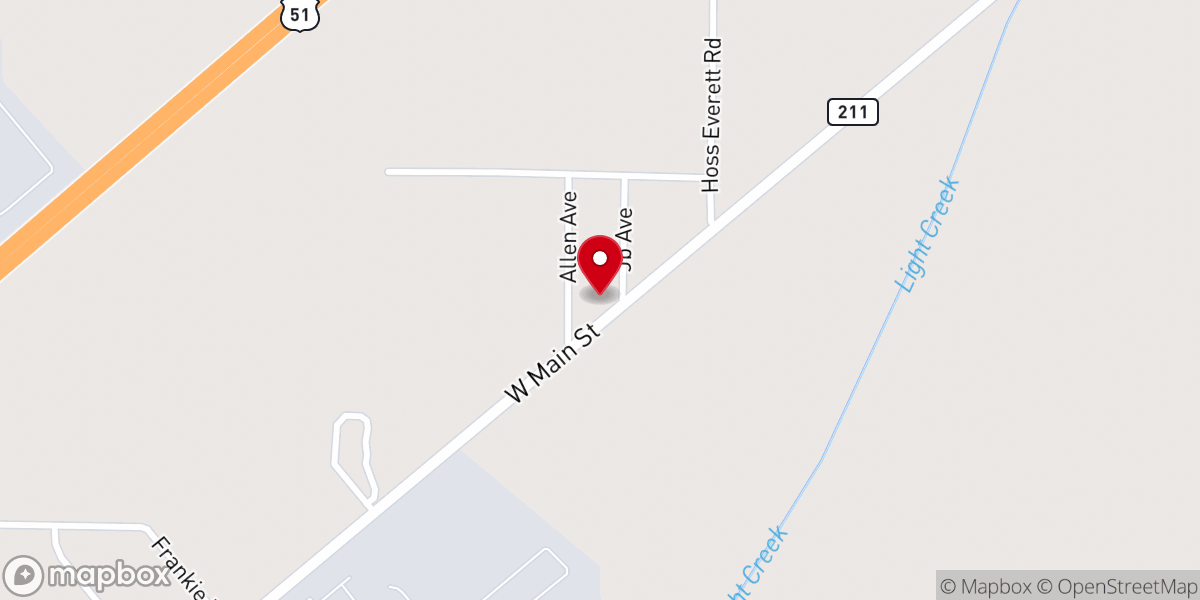 Map showing location of Northside Church of Jesus Christ