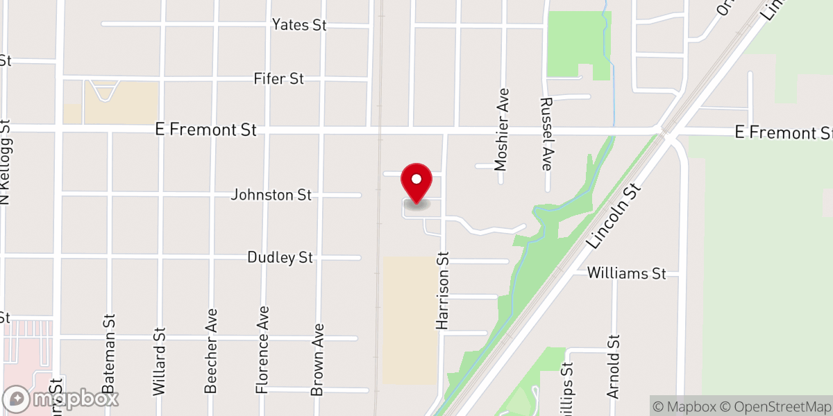 Map showing location of First Church of God