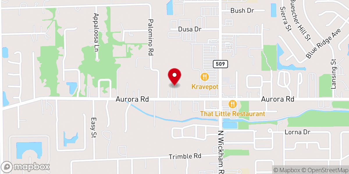 Map showing location of Harbor City Christian Church