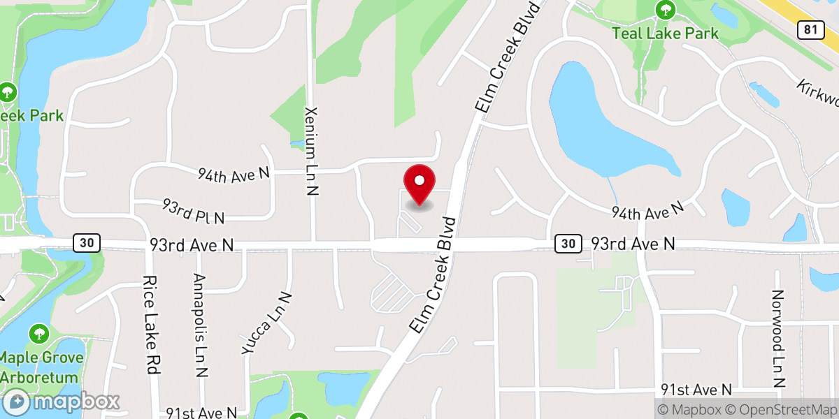 Map showing location of Christ's Community Moravian Church
