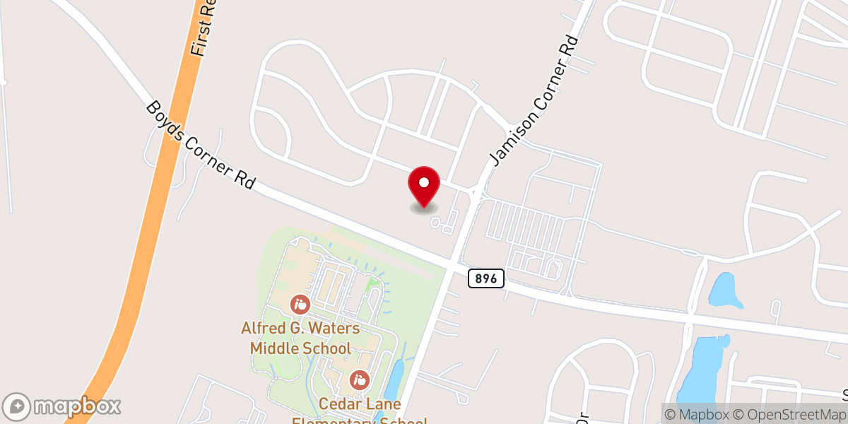 Map showing location of New Covenant Church