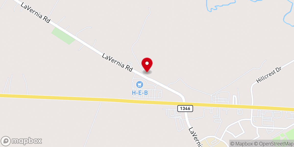 Map showing location of Sand Hills Baptist Church