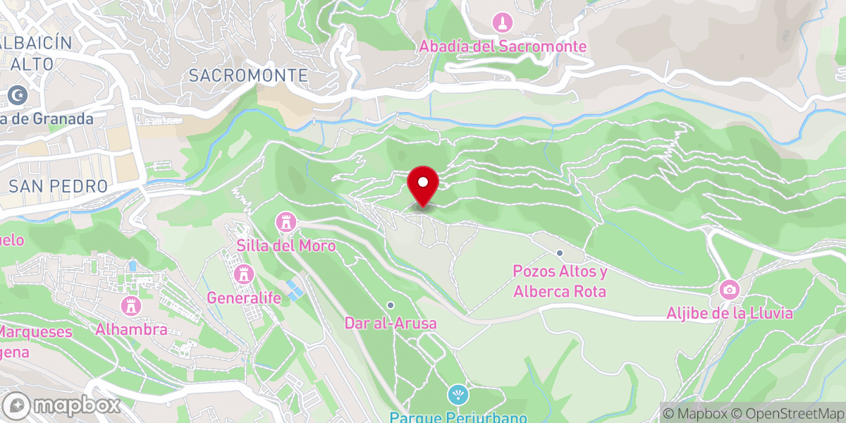 Map showing location of Vista Panorámica Silla del Moro