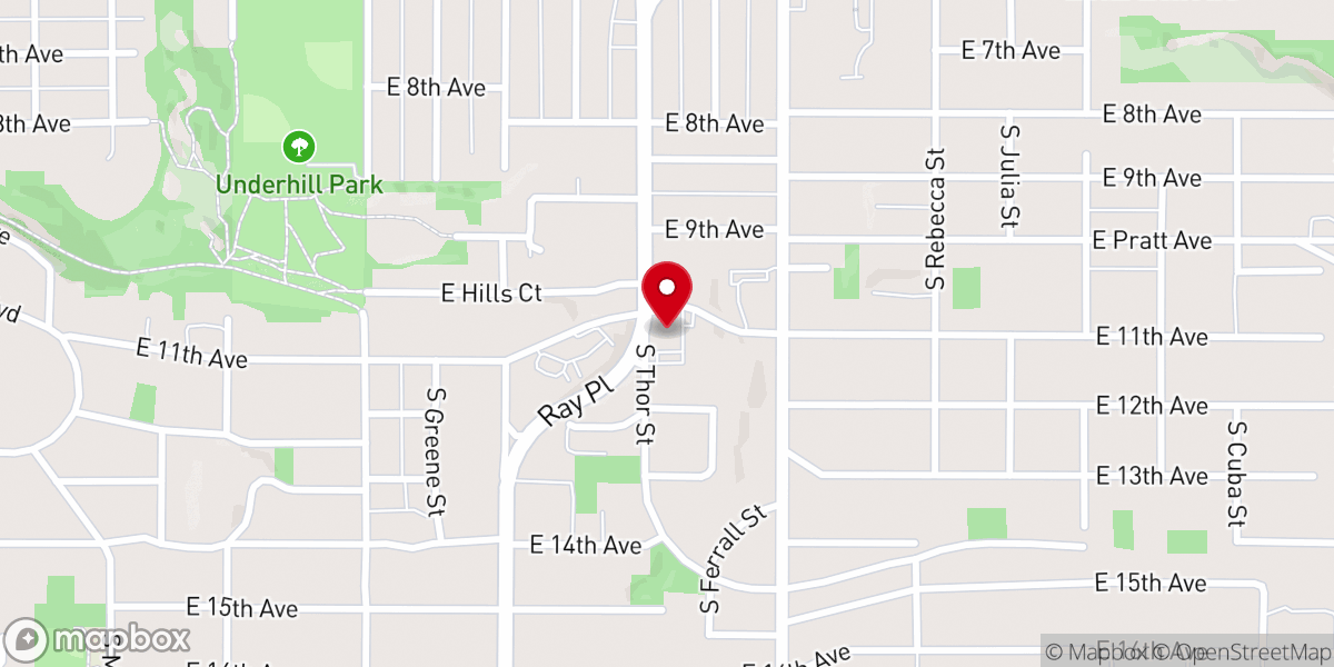 Map showing location of Bethel Church of the Nazarene