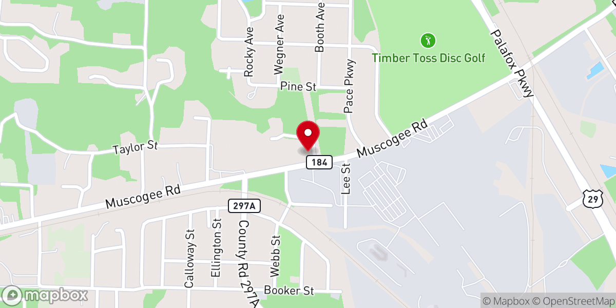 Map showing location of City of Refuge Bible Center