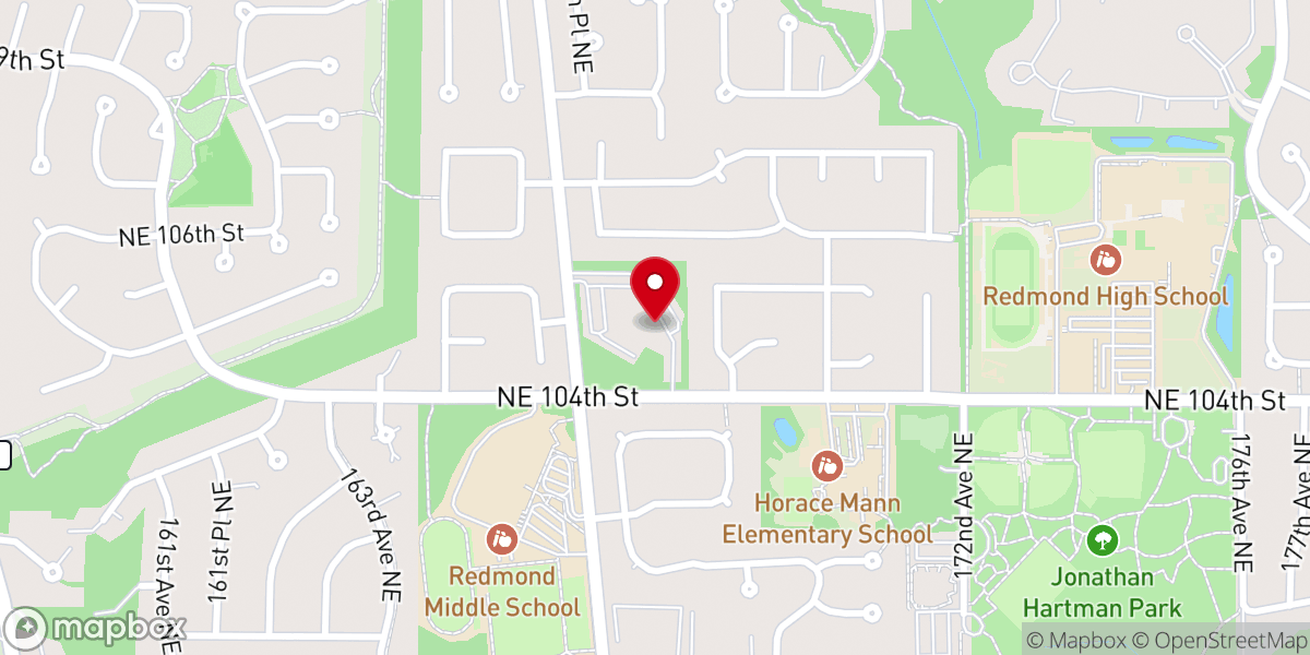 Map showing location of St. Jude Catholic Church