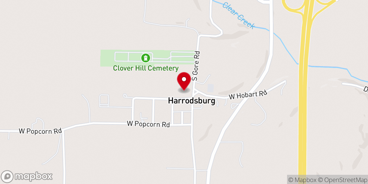 Map showing location of New Life Church