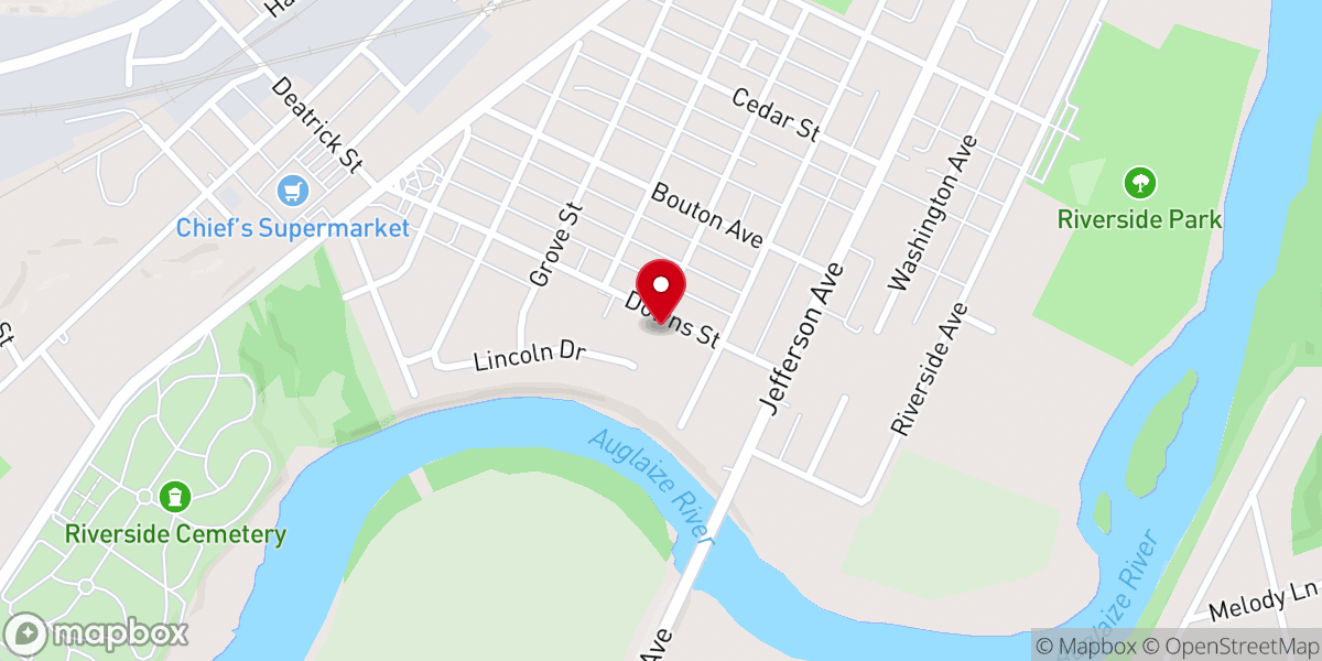 Map showing location of Pyles Mark D
