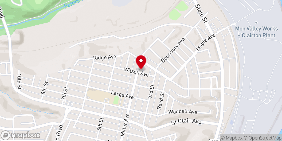 Map showing location of St Anthony Greek Orthodox Church