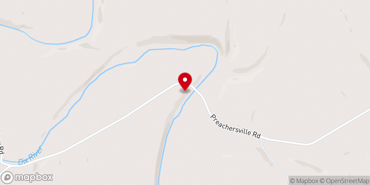 Map showing location of Day's Family Cemetary