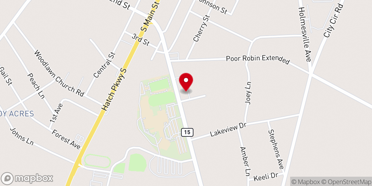 Map showing location of Baxley Church of God
