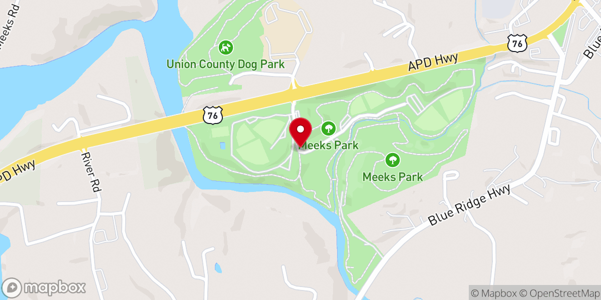 Map showing location of Meeks Park