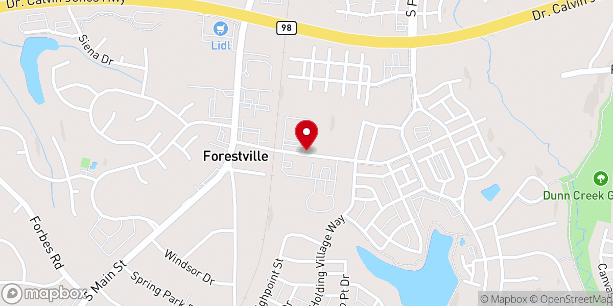 Map showing location of The Legacy Center at Friendship Chapel