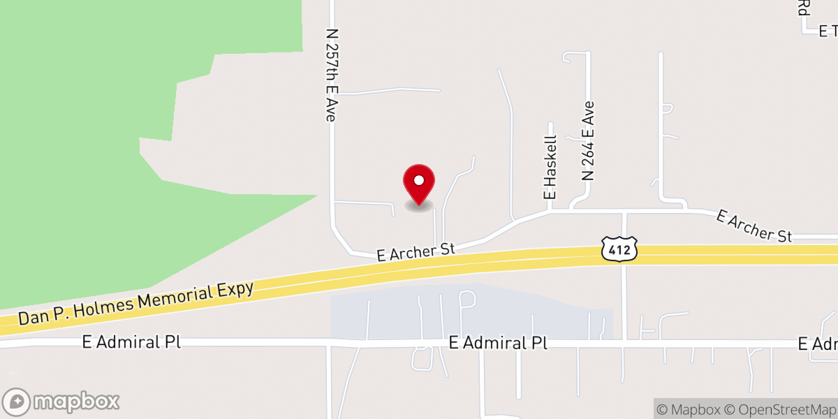 Map showing location of Heritage Bible Church