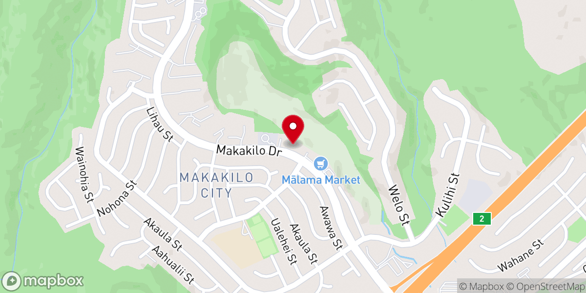 Map showing location of Makakilo Bible Church