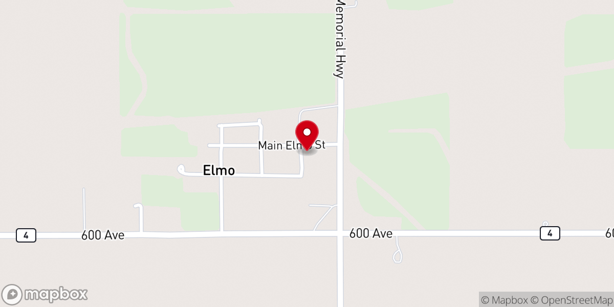 Map showing location of St. Columba Parish