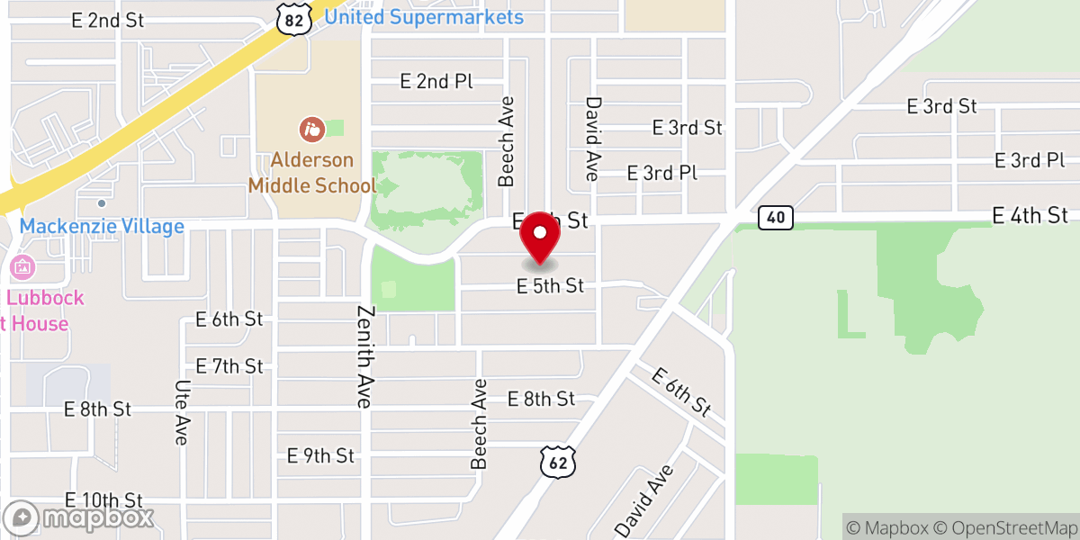 Map showing location of El Buen Pastor