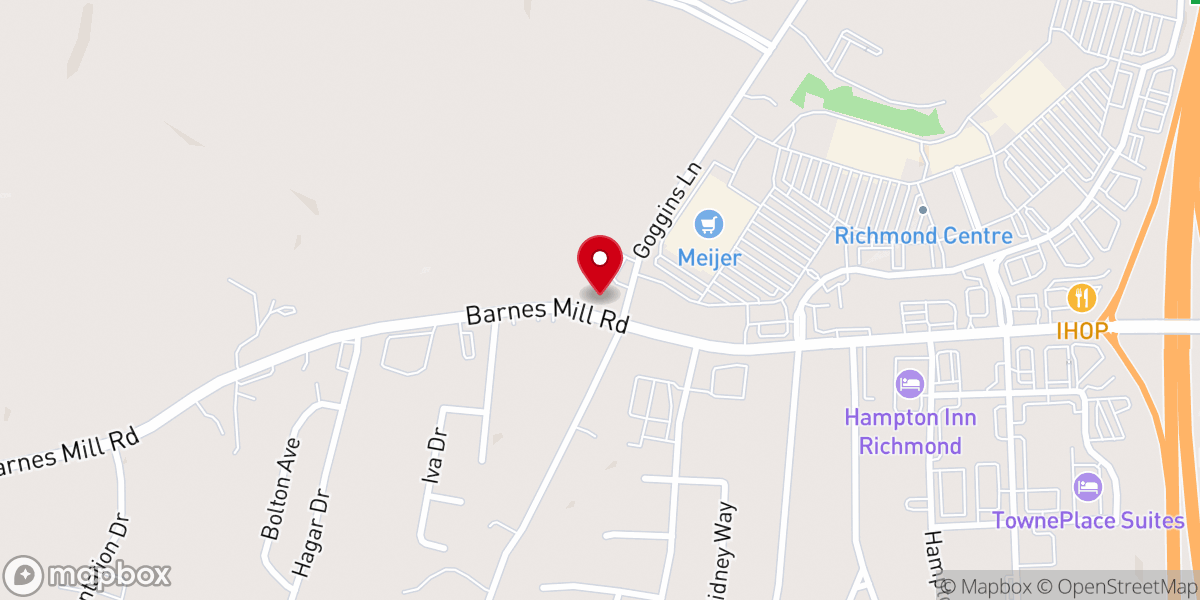 Map showing location of White Oak Pond Church