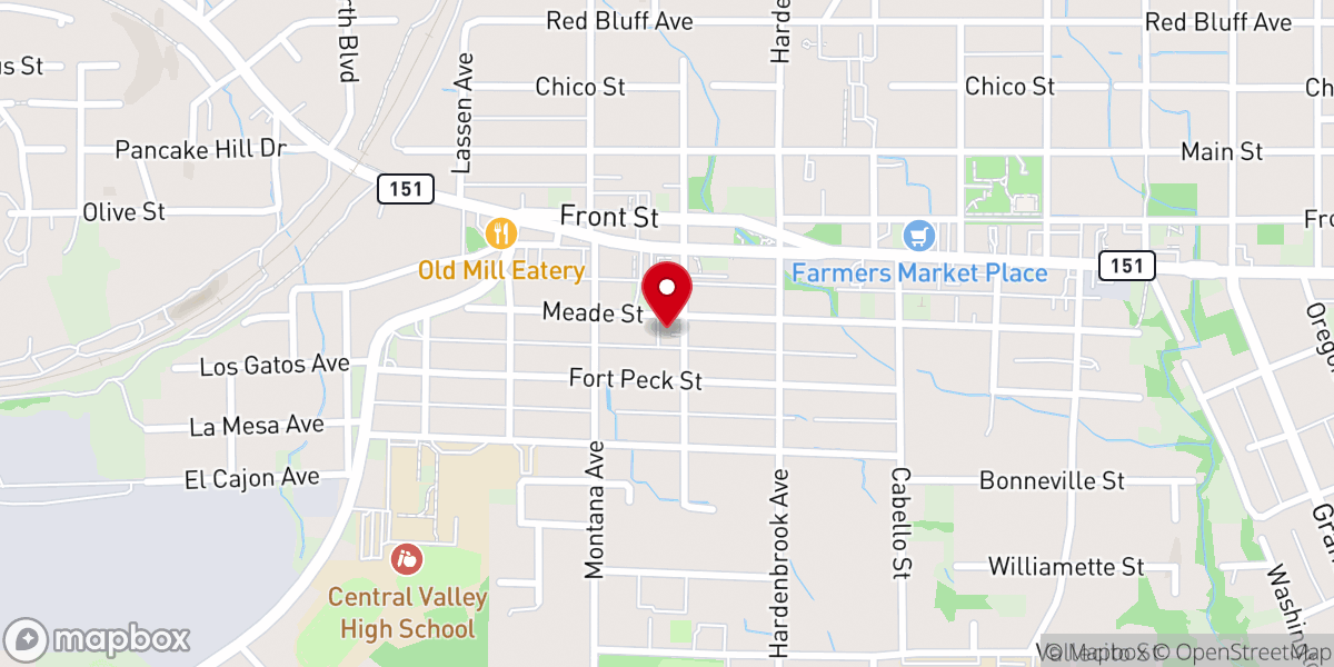 Map showing location of Lighthouse Christian Church