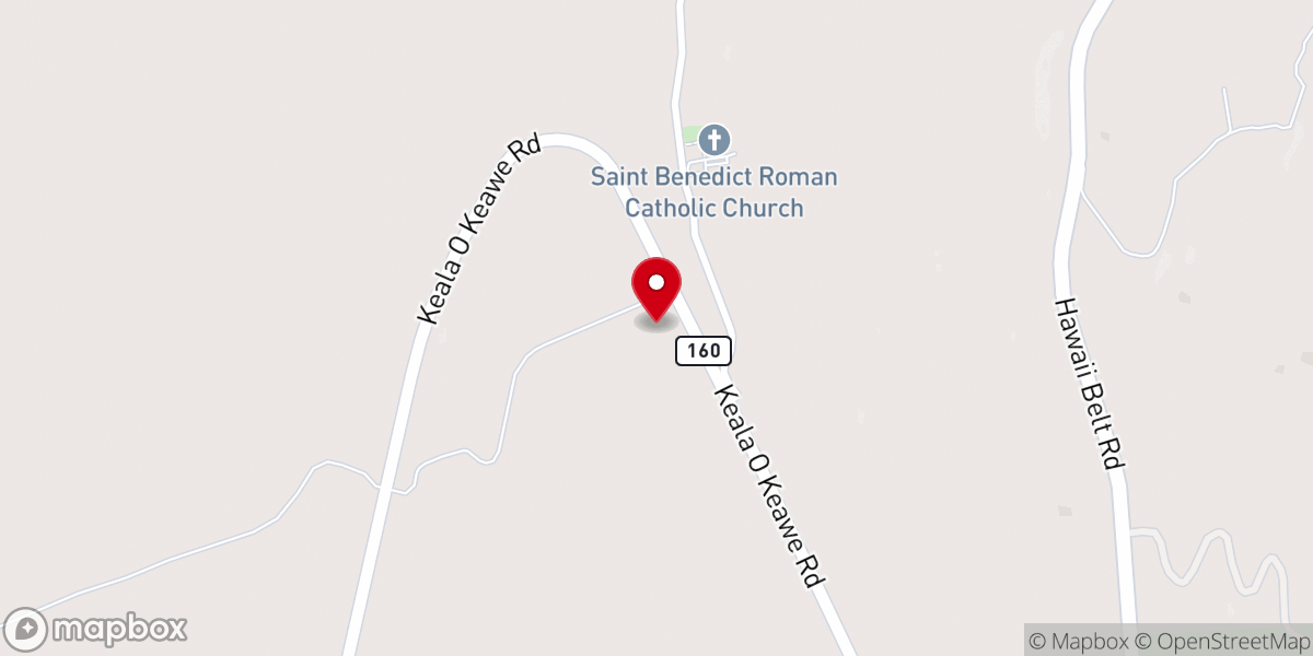Map showing location of Ma'ona Community Garden