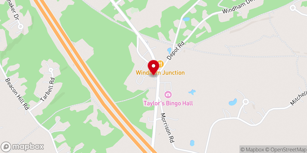 Map showing location of Windham Crossing Learning Center